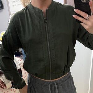 Sweaty Betty Dark Green and Gray Joggers